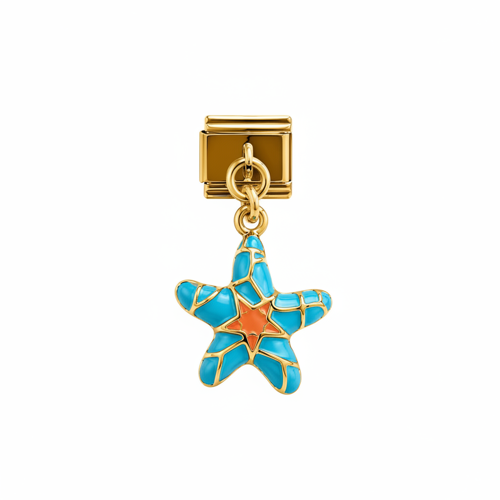 CHARM COLGANTE COLECCIÓN MAR (Estrella de Mar Turquesa)