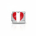 CHARM DESTELLO COLECCIÓN VIAJE - Plata (Bandera peruana)