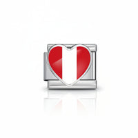 CHARM DESTELLO COLECCIÓN VIAJE - Plata (Bandera peruana)