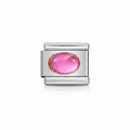 Charm Destello SWAG Plateado (Piedra Rosa)