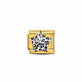 CHARM DESTELLO COLECCIÓN SWAG (Leopardo Estrella blanco y negro)