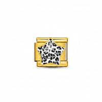 CHARM DESTELLO COLECCIÓN SWAG (Leopardo Estrella blanco y negro)