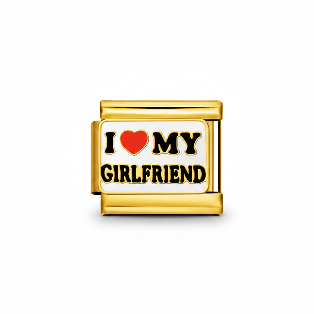 Charm Edición San Valentín-Oro ("I LOVE MY GIRLFRIEND")