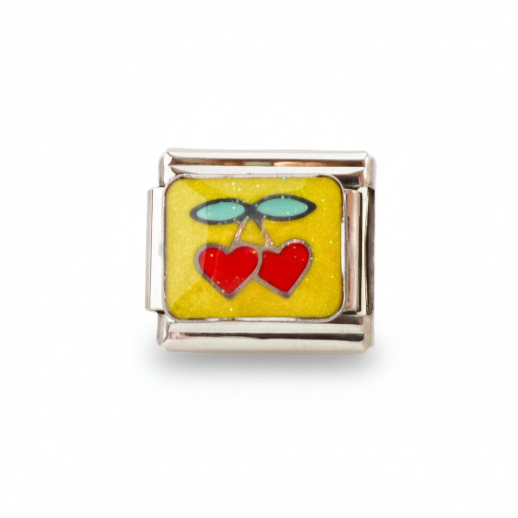 Charm colección amarilla (cherrys)