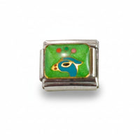 Charm colección verde (pavo real)