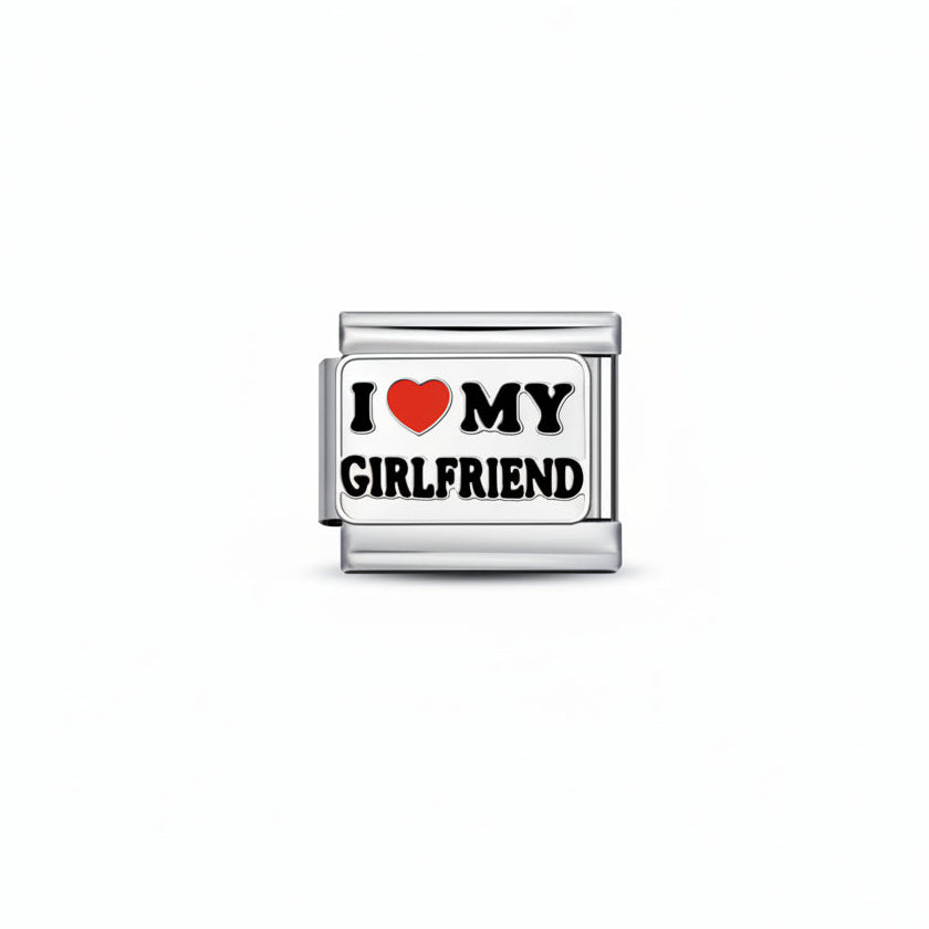 Charm Edición San Valentín-Plata ("I LOVE MY GIRLFRIEND")