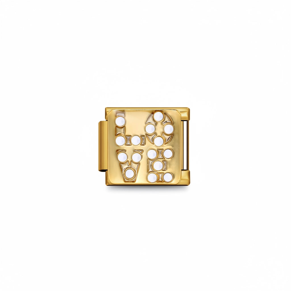 Charm Edición San Valentín-Oro ("L O V E")