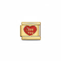 Charm Destello Colección Oro ("I LOVE YOU")