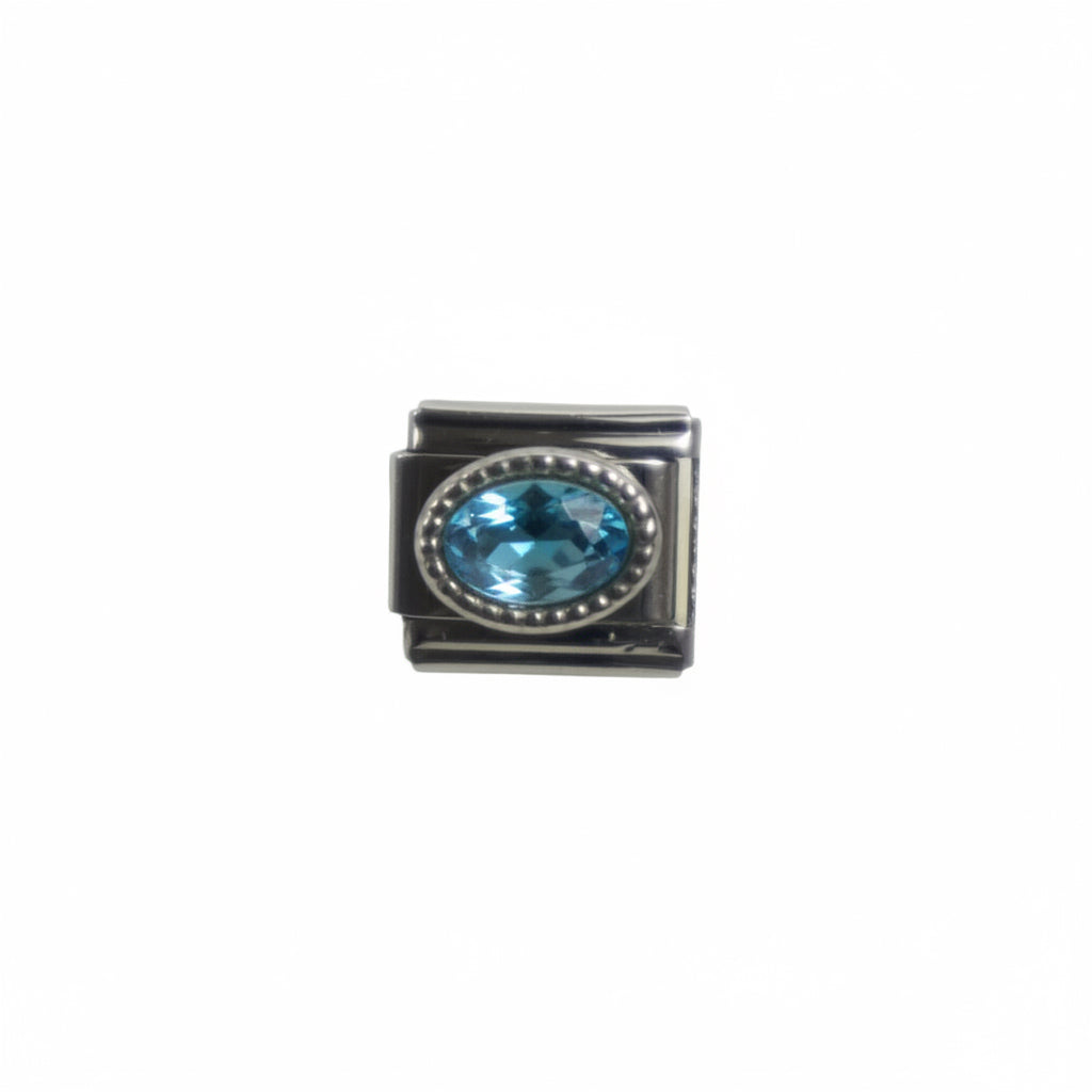 Charm colección destellos (Piedra Grande Azul)