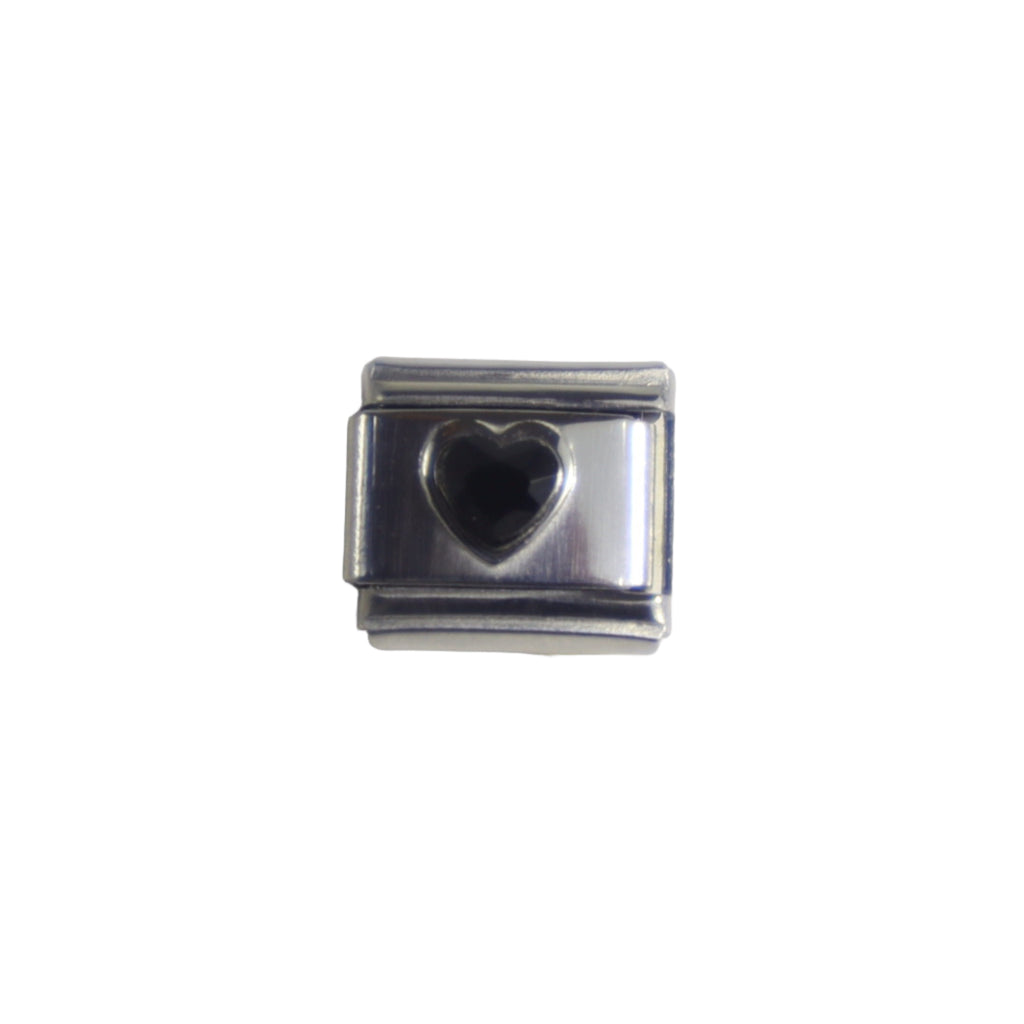 Charm colección destellos (Corazón Negro)