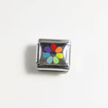 Charm colección arcoiris (Flor multicolor)