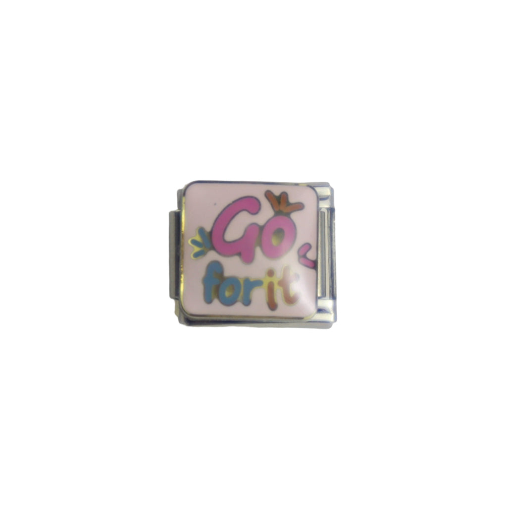 Charm colección rosa ("GO FOR IT")