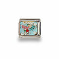 Charm colección celeste (Flores Abstractas)