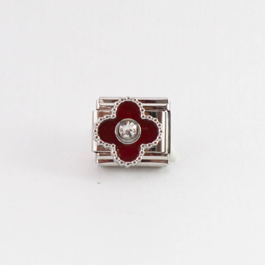 Charm colección destellos (Trébol Rojo)