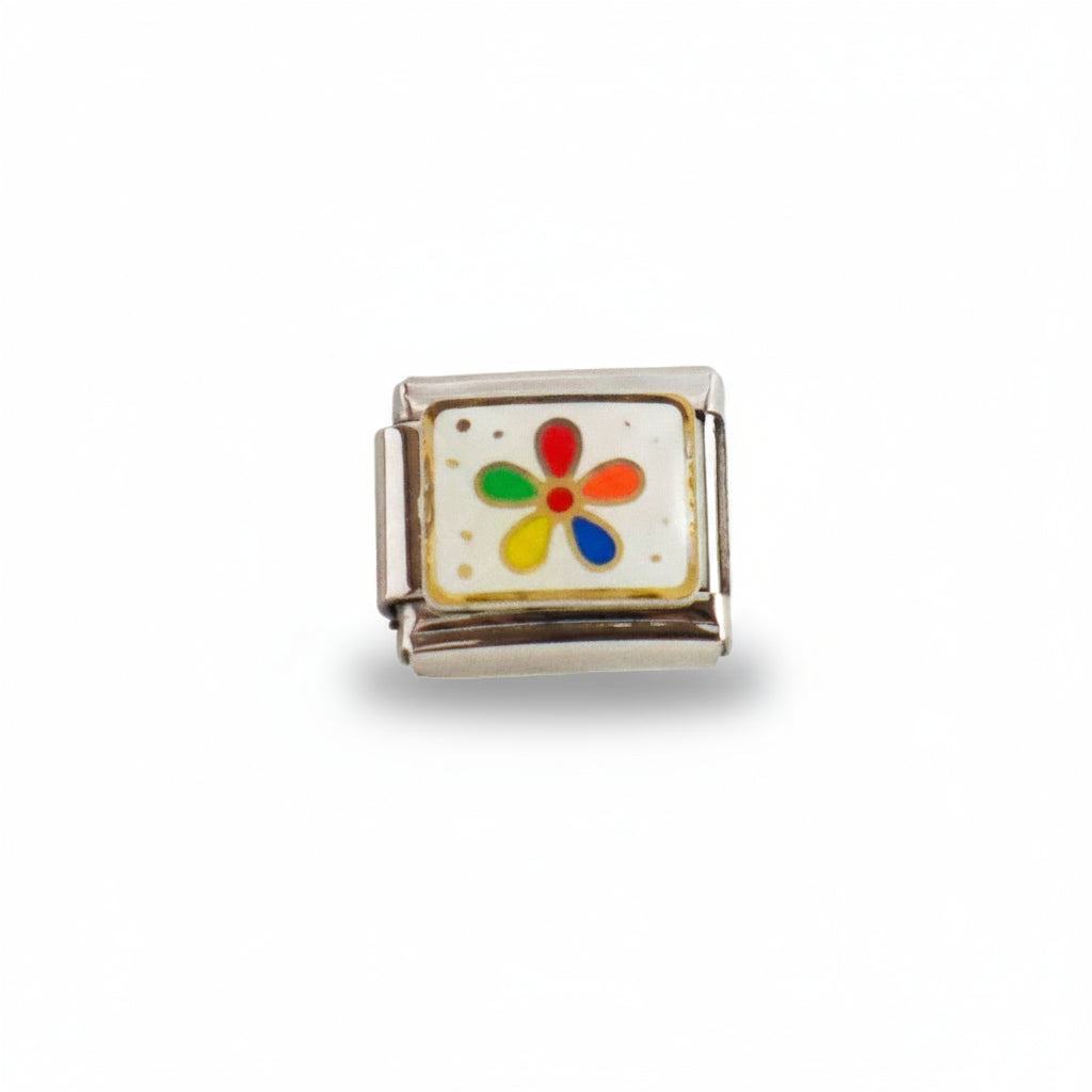 Charm colección blanco (Flor de Colores)