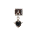 Colgante (Corazón con Alas Negro)