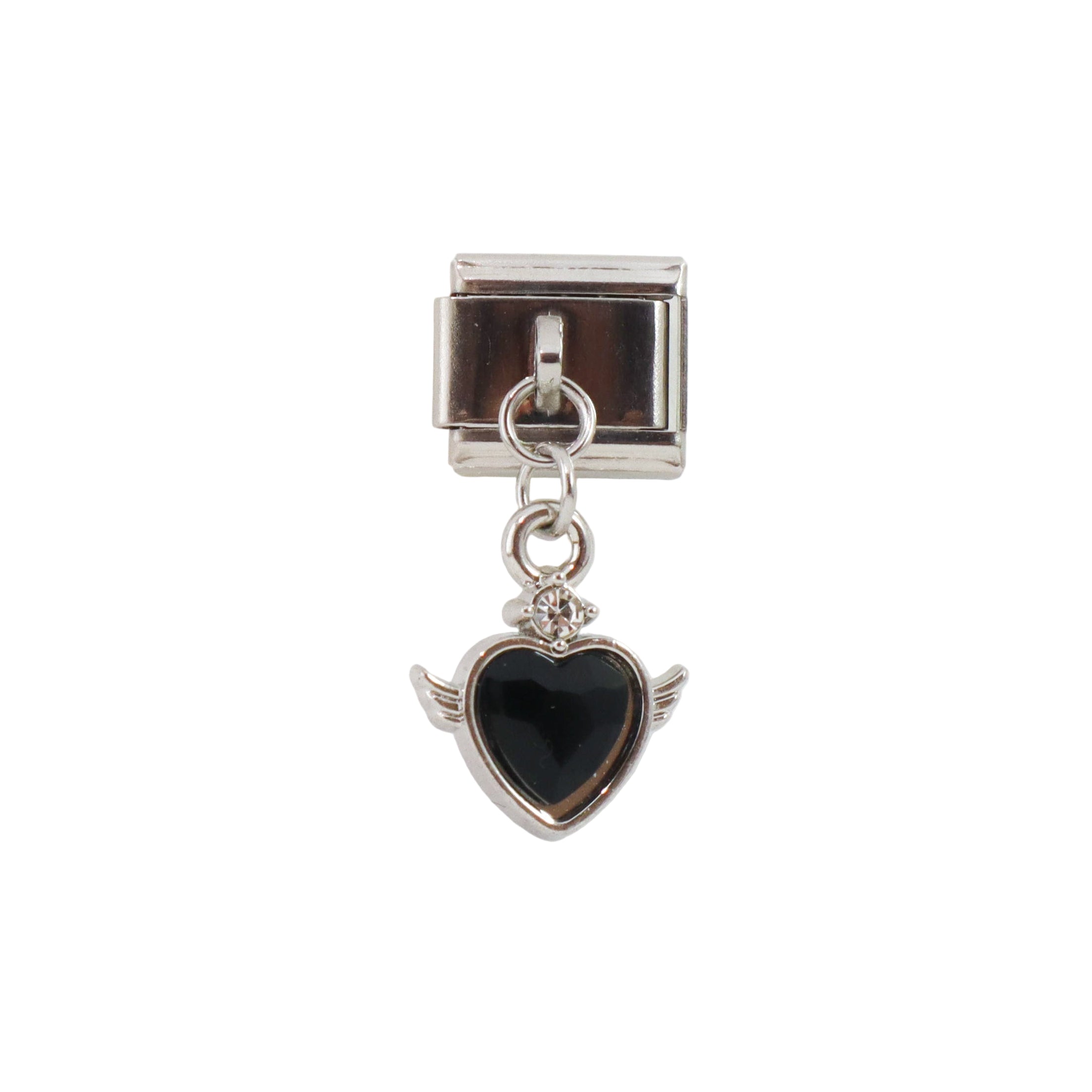 Colgante (Corazón con Alas Negro)